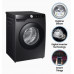 Washing Machine: Samsung 8 kg, 5 star, Eco Bubble Technology, AI Control, Wi-Fi, Digital Inverter, Motor, Fully-Automatic Front Load Washing Machine (WW80T504DAB1TL, Hygiene Steam, Black Caviar)